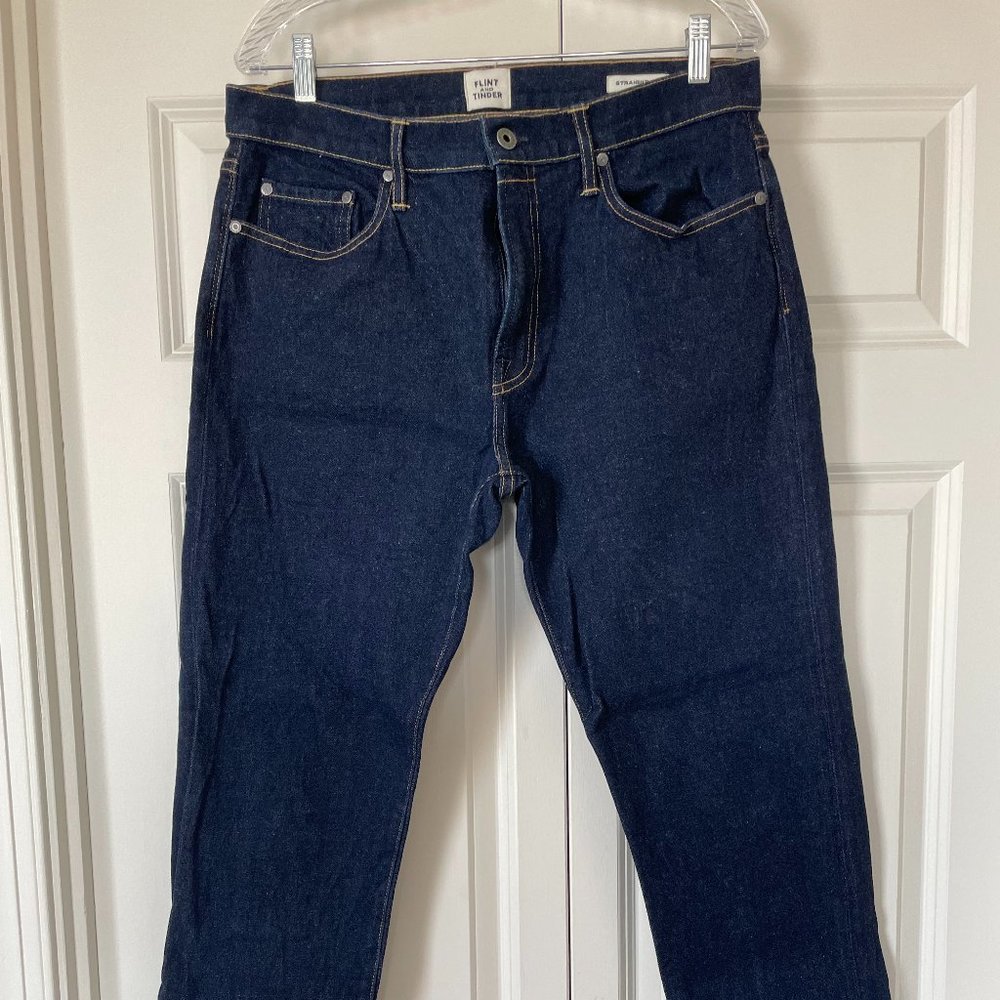 Flint and Tinder All American Stretch Denim Jean Straight Fit Rinse Wash 33x30